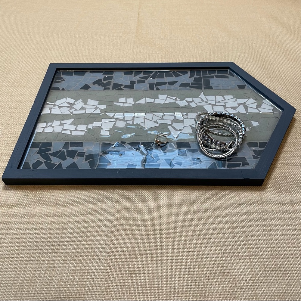 Heat Resistant Resin Mosaic Coffee Table Tray